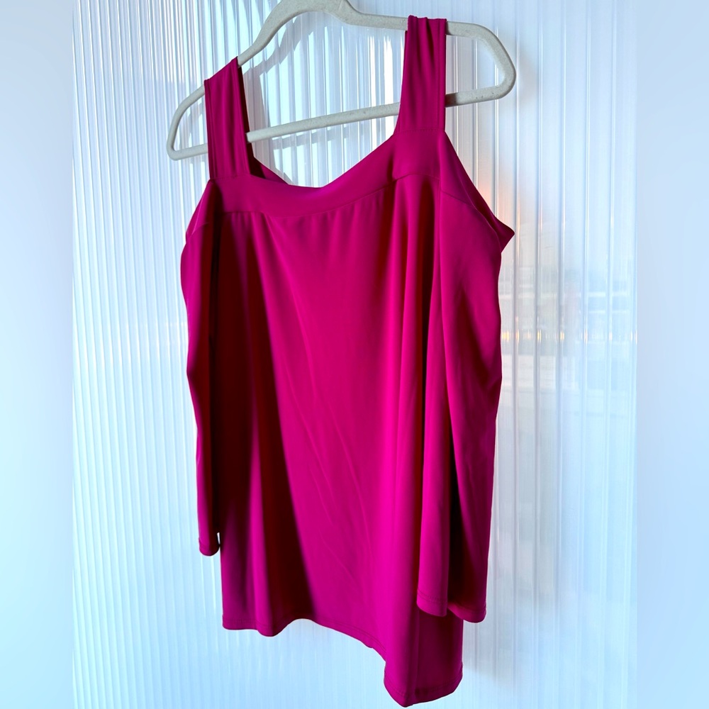 Pink Cold Shoulder Top
